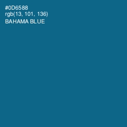 #0D6588 - Bahama Blue Color Image